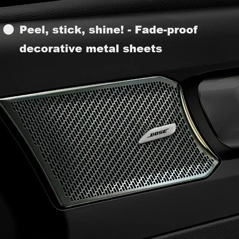 Chevrolet 3D Aluminum Car Audio Stickers Fit For Silverado Impala Malibu Equinox Cruze Camaro Tahoe/Suburban Blazer Spark Aveo