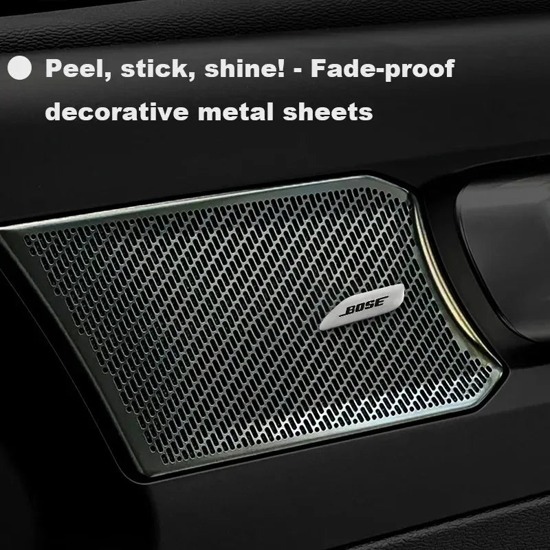 Chevrolet 3D Aluminum Car Audio Stickers Fit For Silverado Impala Malibu Equinox Cruze Camaro Tahoe/Suburban Blazer Spark Aveo