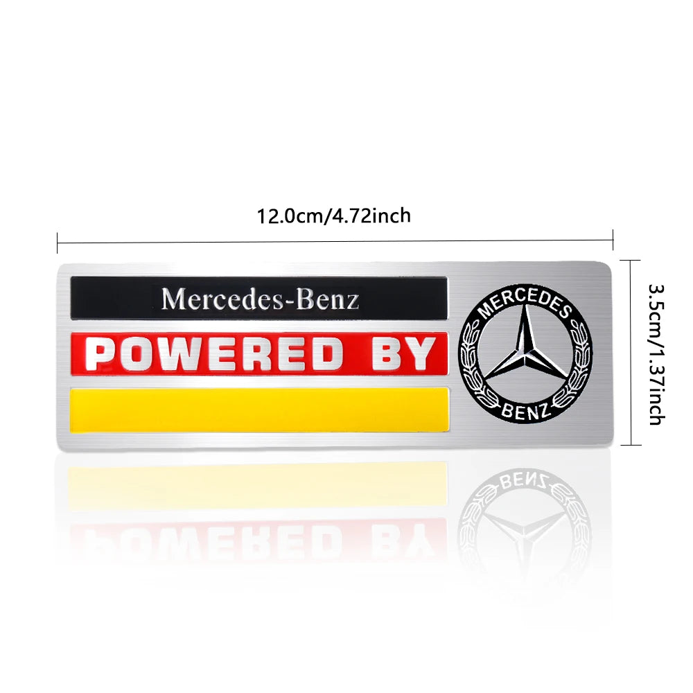 3D Aluminum Car Side Body Trunk Emblem Decoration Sticker For Mercedes Benz AMG Class GLK GLA CLA GLB W108 W447 W204 W205 Fortwo