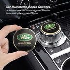 Shift Knob Decoration Metal Cover Car Console Button Sticker For Land Rover Discovery 2 3 4 Range Rover Freelander SV SVR Velar