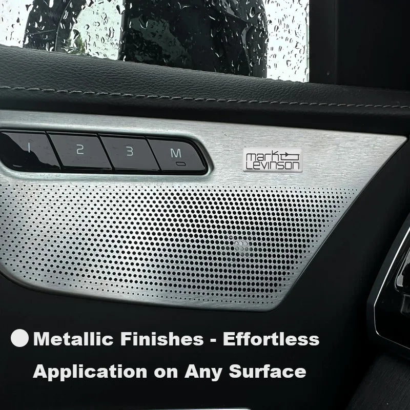 Chevrolet 3D Aluminum Car Audio Stickers Fit For Silverado Impala Malibu Equinox Cruze Camaro Tahoe/Suburban Blazer Spark Aveo