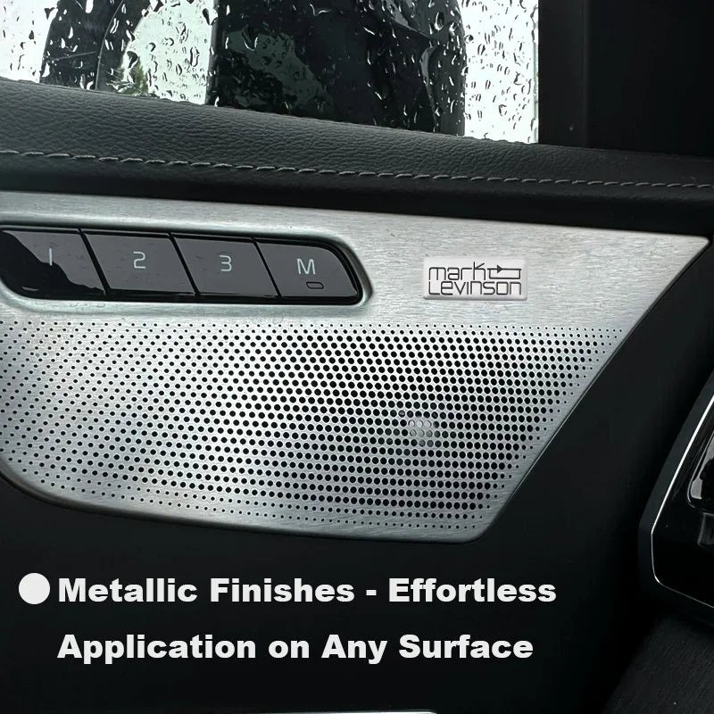 Chevrolet 3D Aluminum Car Audio Stickers Fit For Silverado Impala Malibu Equinox Cruze Camaro Tahoe/Suburban Blazer Spark Aveo