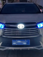 1PC 4D 16cm Car Front Grille Trunk Logo LED Light Retrofit for Toyota Land Cruiser Prado RAV4 Highlander Camry Accessories