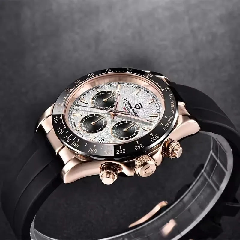40mm New V2 PAGANI DESIGN Classic fashion Men Quartz Watches Sapphire Retro Chronograph Stainless Steel Waterproof Watch for Men