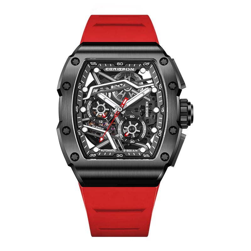 Pagani Designs-reloj automático de acero inoxidable para hombre, cronógrafo mecánico con esfera de grafiti Richard, complemento masculino de buceo