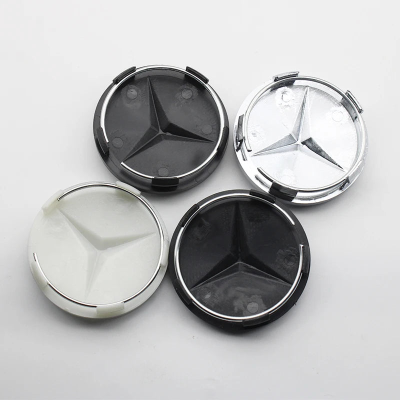 4Pcs 60mm Car Wheel Center Cover Badge Hub Cap replace Accessories For Mercedes Benz C43 C63 C55 C Class AMG C180 C200 C220 C30