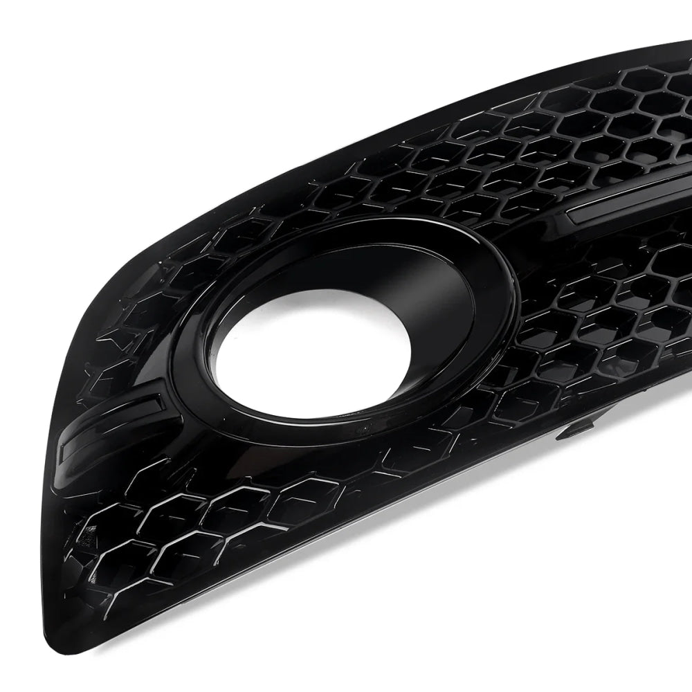 1Pair Black Honeycomb Fog Light Cover Grille for Audi Q5 8R 2009-2012 SQ5 Style