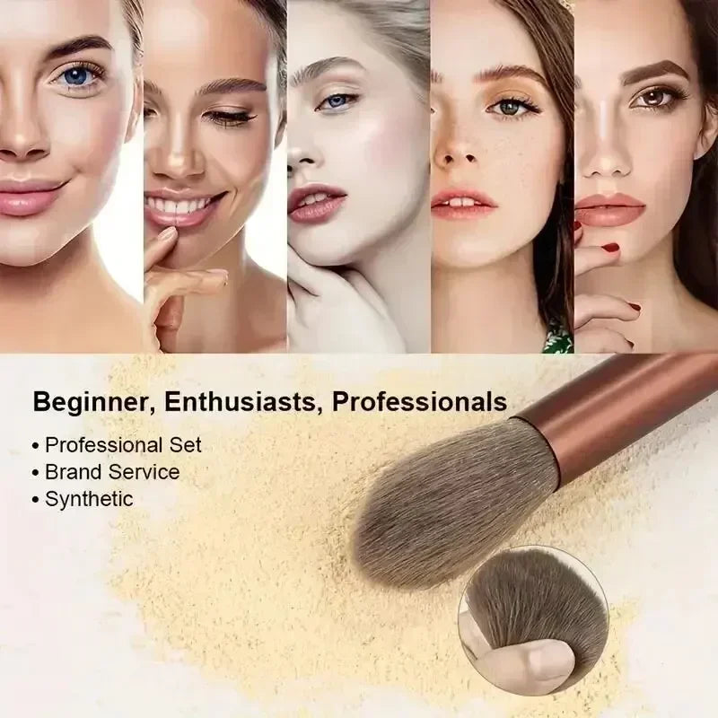 Juego de brochas de maquillaje, base cosmética profesional suave y esponjosa, sombra de ojos en polvo, mezcla Kabuki, brocha de maquillaje, herramienta de belleza