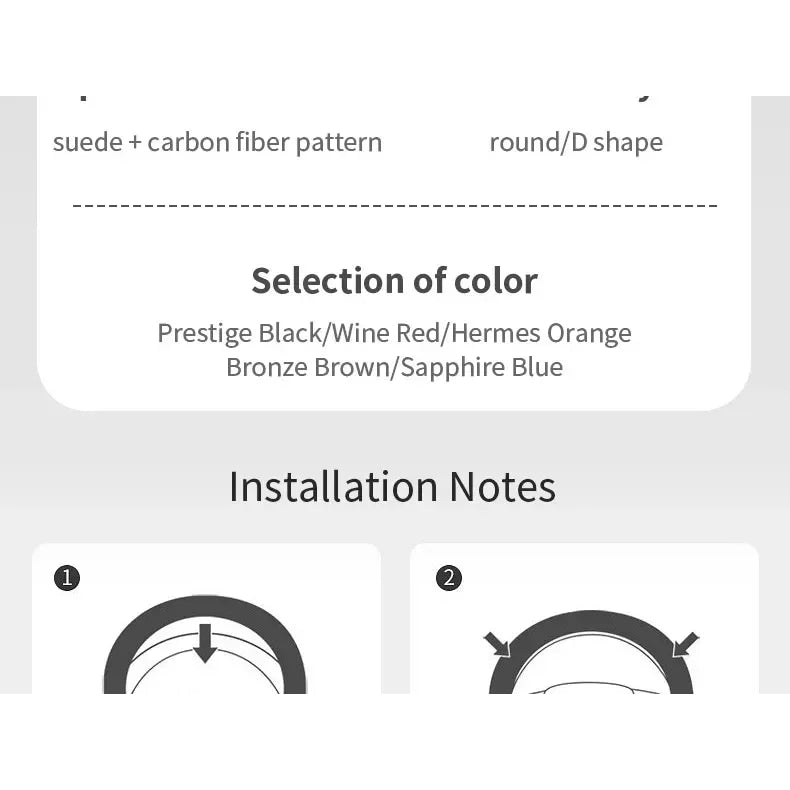 For Ford Mondeo Focus Raptor Puma Edge Explorer Ecosport Ranger F150 Kuga Car Suede Carbon fiber Anti-slip Steering Wheel Cover
