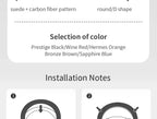 For Ford Mondeo Focus Raptor Puma Edge Explorer Ecosport Ranger F150 Kuga Car Suede Carbon fiber Anti-slip Steering Wheel Cover