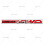 Symmetrical AWD Car Emblem Adhesive Metal Zinc Alloy Fender Badge for Subaru Legacy Forester XV Outback BRZ