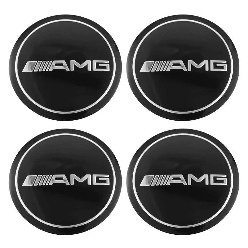 4PCS 56mm Car Styling Wheel Center Hub Caps Rim Cover Badge Emblem Sticker For Mercedes Benz AMG W205 W204 W206 W213 W212 W211 W