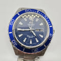 Orient Diver Automatic Watch Blue Dial Blue Bezel 200M Waterproof Day-Date Steel Band Luminous Markers Men's Sport Wristwatch