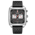 MEGIR 2182 Luxury Fashion Sports Chronograph Multi-Functional Military Leather Date Wristwatches for Men Relogio Masculino