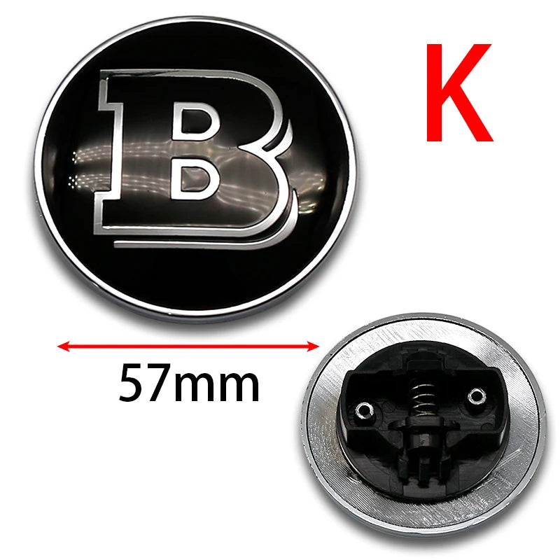 57mm 3D ABS Car Front Engine Hood Bonnet Flat Emblem Badge Universal For Auto Sedan SUV Coupe Exterior Tuning Styling Trim 1PC