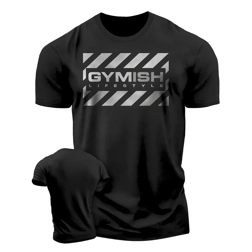 The 3D printed men's T-shirt for the summer of 2025 is a bestseller for sports fitness exercise casual fashion and lightness