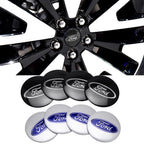 56mm Car Wheel Center Hub Cover Stickers Hub Decals For Ford Mustang Mondeo Focus Fusion Kuga Transit Edge Decoration Accesorios