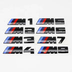 3D ABS M Emblem Trunk Lid Sticker For BMW M1 M2 M3 M4 M5 M6 M7 M8 E46 E36 E34 F10 E90 F30 E60 E53 E30 E92 E Series