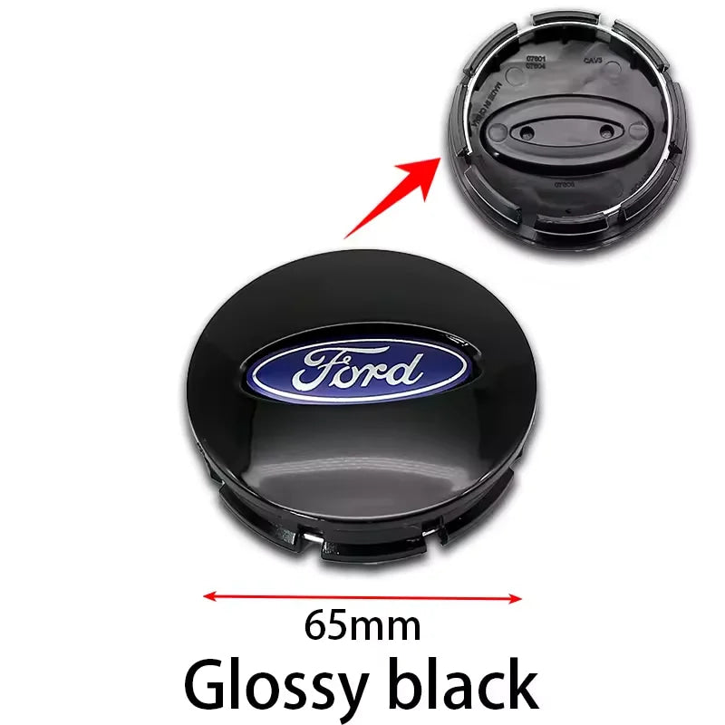 4Pcs 65mm Car Wheel Center Hub Cap Emblem Logo Hub Cap For Ford Fiesta Explorer Escape Shelby Mondeo Fusion Mk2 Mk3 Mk4 Ranger
