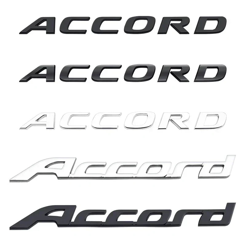 3D ABS Logo Badge Sticker Trunk Side Wing Emblem Fender Decal For Honda S Power Accord Civic Grand Vitara Swift Car Styling