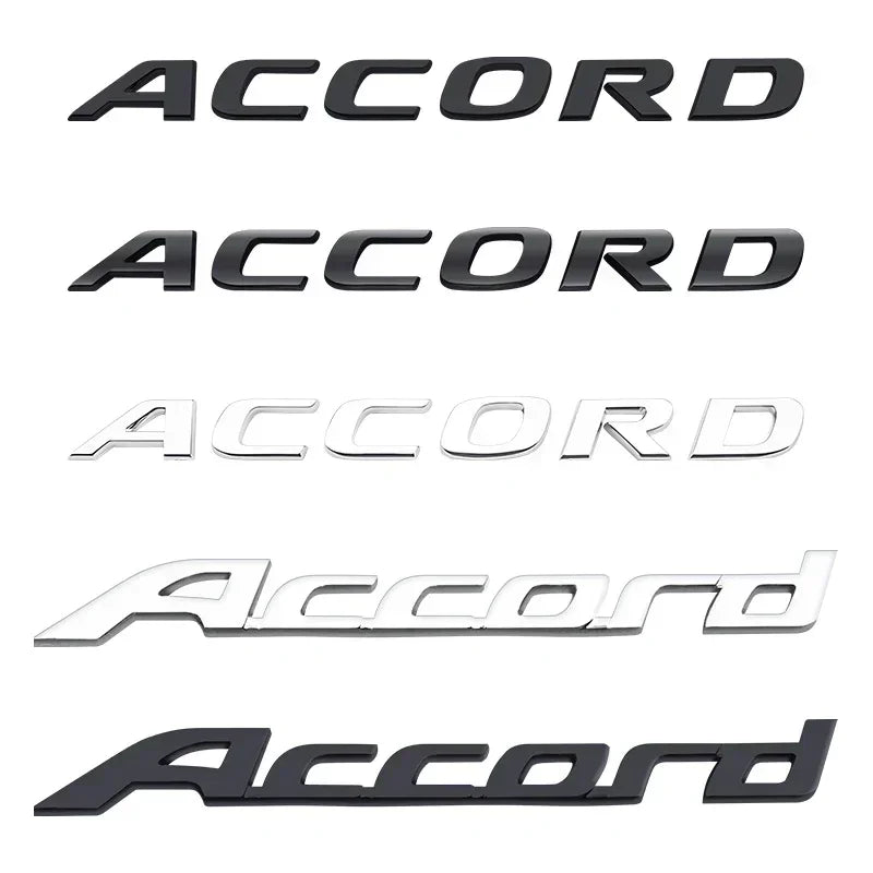 3D ABS Logo Badge Sticker Trunk Side Wing Emblem Fender Decal For Honda S Power Accord Civic Grand Vitara Swift Car Styling