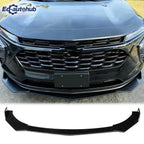Black Painted Front Splitter Lip Body Kit for Chevy Chevrolet Trax 2023-2026 Auto Accessories Custom Fit Styling Kit