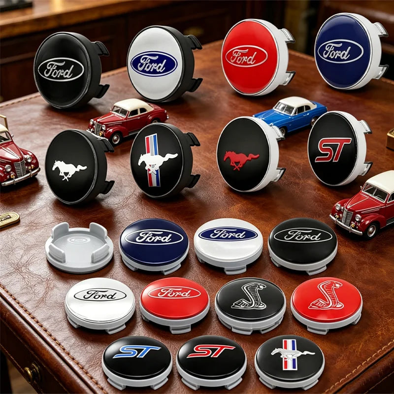 4pcs 56mm 60mm 54mm For Ford Ranger Focus Kuga Mustang Mondeo Fusion Esco Logo Car Wheel Center Hub Cap Rim Cover Emblem Sticker
