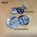 Metal 45/60mm Car Front Emblem Badge Modified Bonnet Hood Rear Trunk B Logo for BRABUS W220 C E S W203 W204 W205 W254 W210 W211