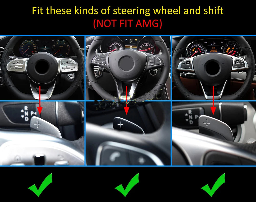 ABS Steering Wheel Shift Paddle For Mercedes Benz A B C S SL E Class GLA CLS CLA W222 W213 W205 X177 X222 DSG Shifter Paddle
