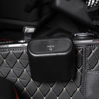 Universal Organizer Car Clamshell Trash Bin Hanging Vehicle Garbage Dust Case Storage Box Black ABS Square Pressing Trash Can 6P