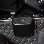 Universal Organizer Car Clamshell Trash Bin Hanging Vehicle Garbage Dust Case Storage Box Black ABS Square Pressing Trash Can 6P