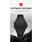 POEDAGAR High Quality Luxury Watch For Men Waterproof Fashion Man Wristwatch Business Stainless Steel Men's Quartz Watches Reloj