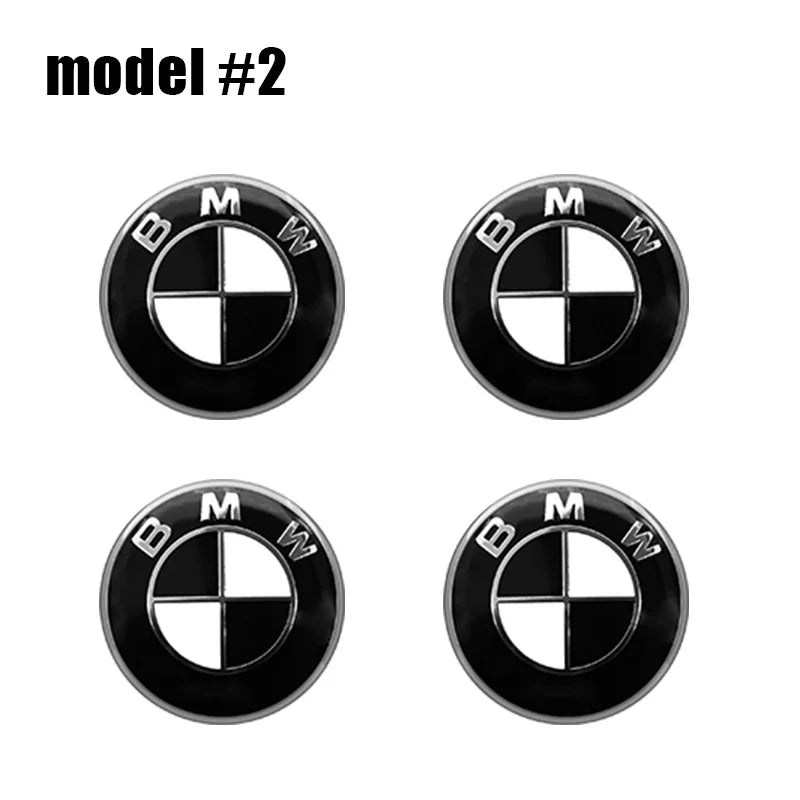 4Pcs 56mm 60mm 65mm Car Wheel Tire Center Emblem Decal For BMW M E90 E60 E46 E39 F10 E87 X3 X4 X1 G30 G20 Cover Hub Caps Sticker