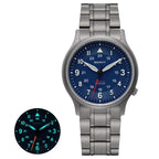 BERNY Full Titanium Watches for Men Outdoor Quartz Men's Field Wristwatch VH31 Super Luminous Sapphire Easy Read Watch