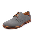 Zapatos de gamuza para hombre, zapatos de vestir de diseñador de lujo para hombre, zapatos clásicos cómodos para fiesta y boda, zapatos informales Oxford, zapatos planos de gran tamaño