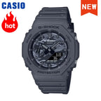 2026 vip Casio GA-2100 men's watch series G-SHOCK small steel cannon series genuine black gold waterproof sports couple watch
