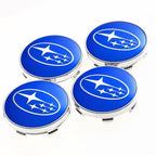 For Subaru ASCENT BRZ FORESTER IMPREZA XV WRC WRX LEGACY OUTBACK STI 4pcs 60mm Car Wheel Center Covers Tire Hub Caps Decoration