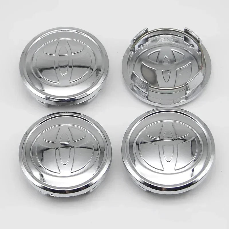 4pcs 57mm/62mm Car Tyre Wheel Center Hub Cap Badge Logo Rim Emblem For Toyota Corolla Camry Yaris CHR Rav4 Auris Verso Avalon