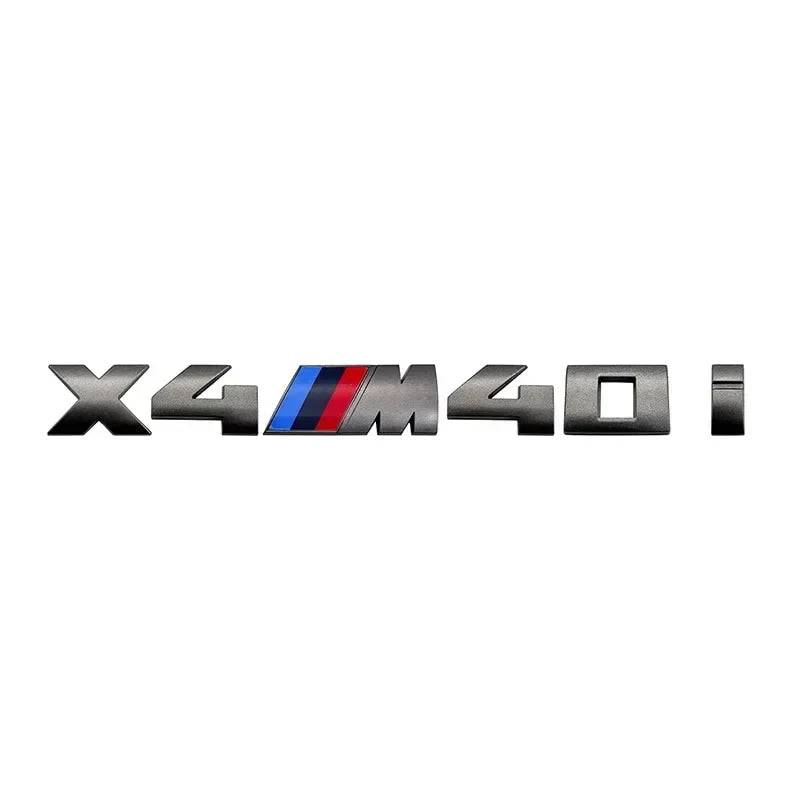 7.3cm for M logo new gray ABS letter sticker trunk badge For BMW X3 M40D 40I X4 M40D X5 M50D 50I X6 M50D 50I X7 M50D 50I