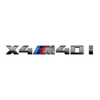 7.3cm for M logo new gray ABS letter sticker trunk badge For BMW X3 M40D 40I X4 M40D X5 M50D 50I X6 M50D 50I X7 M50D 50I