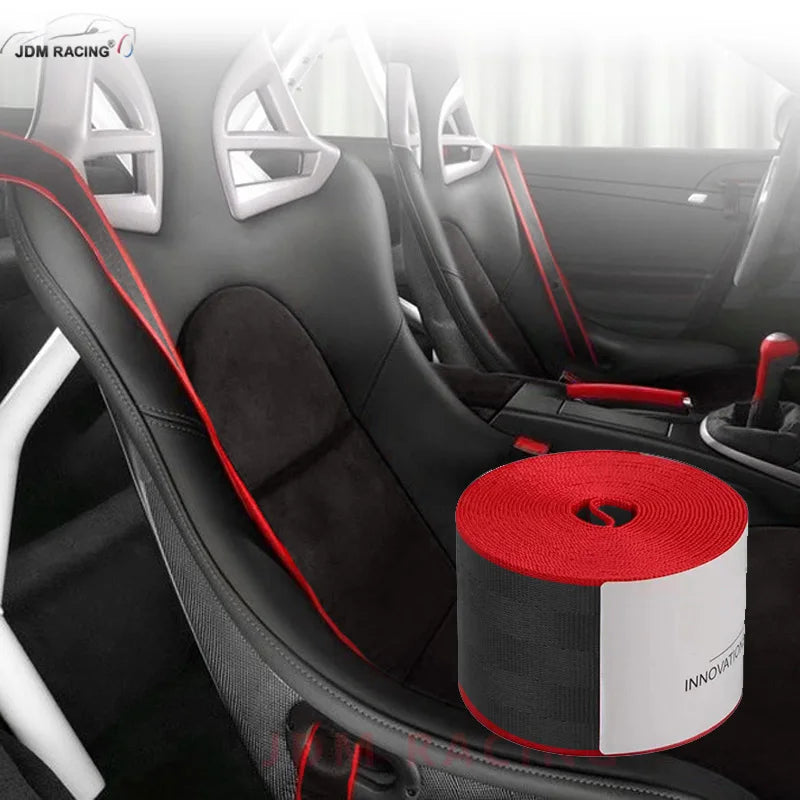 3.6meter Car Seat Belt Webbing Polyester Seat Lap Nylon Safety Strap 48MM Width Car Seat Conversion Car Accessories DIY