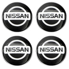 56mm Car Wheel Stickers Center Hub Cap Car Emblem Badge For Nismo Nissans Tiida Teana Skyline Juke X-trail Almera Qashqai Goods