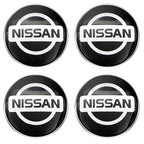 56mm Car Wheel Stickers Center Hub Cap Car Emblem Badge For Nismo Nissans Tiida Teana Skyline Juke X-trail Almera Qashqai Goods