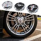 4Pcs 68mm For Ford Mustang Focus Fiesta Mondeo Kuga Ranger Shelby Car Styling Wheel Center Hub Caps Badge Hubcaps Accessories