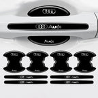 8pcs Car Door Handle Bowl Anti Scratch Stickers Anti-collision Auto Protective Film For Audi A3 A4 A5 A6 A7 A8 Q3 Q5 Q7 S3 Decal