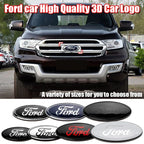 Ford Metal All Sizes Logo For Focus Mondeo Edge Ecosport Fiesta Fusion Rear Trunk Emblem Metal Cover Sticker Badge Classic Blue