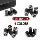 New Car Styling Wheel Tire Valve Stem Caps Cover Auto Parts For Toyota RAV4 Corolla Camry Frontier Supra C-HR Hilux Tacoma Prado