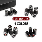 New Car Styling Wheel Tire Valve Stem Caps Cover Auto Parts For Toyota RAV4 Corolla Camry Frontier Supra C-HR Hilux Tacoma Prado