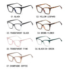 Gafas anti-luz azul a la moda para mujer, gafas clásicas antideslumbrantes con protección ocular para juegos de ordenador, montura de luz, gafas de cristal lisas