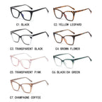 Gafas anti-luz azul a la moda para mujer, gafas clásicas antideslumbrantes con protección ocular para juegos de ordenador, montura de luz, gafas de cristal lisas